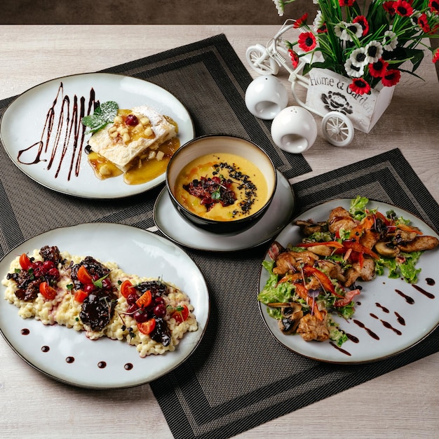 Zestaw potraw premium